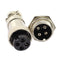 5Pairs GX16 4Pin Male Female Circular Aviation Connector Plug 16MM Wire Panel Metal Connector...